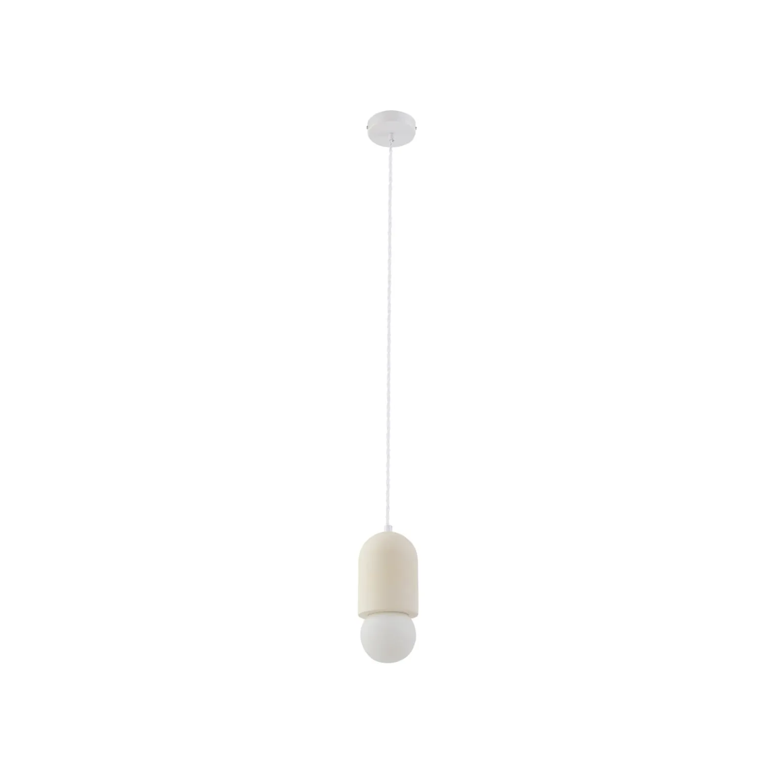Lindby riippuvalaisin Nielson, Ø 11 cm, beige, kipsi
