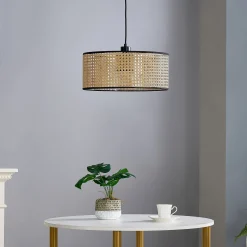 Lindby-riippuvalaisin Otso, 17 cm korkea, bambu, E27