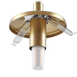 Lindby riippuvalaisin Piatra, savu/messinki, lasi, Ø 16 cm, G9