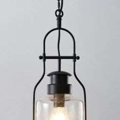 Lindby riippuvalaisin Rozalie, musta, metalli, lyhty, 21cm