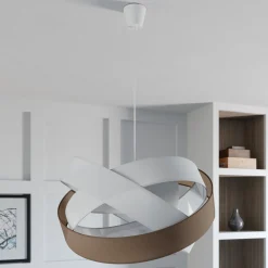 Lindby riippuvalaisin Simaria, ruskea/harmaa/valkoinen, Ø 60 cm, E27