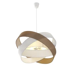Lindby riippuvalaisin Simaria, ruskea/harmaa/valkoinen, Ø 60 cm, E27