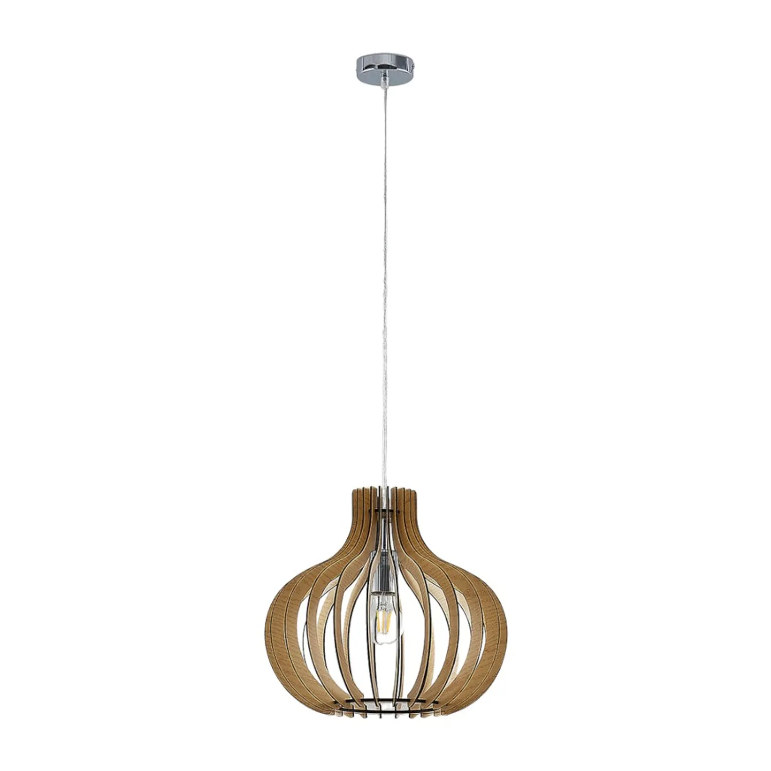 Lindby Riippuvalaisin Sina, Ø 35 cm, puu, E27
