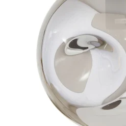 Lindby Riippuvalaisin Valentina, E27, Ø 25 cm, savunharmaa, lasi