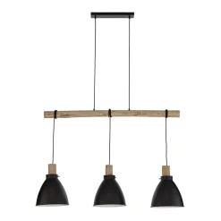 Lindby riipusvalaisin Trebale, E27, Ø 28 cm, 3-valo, puu