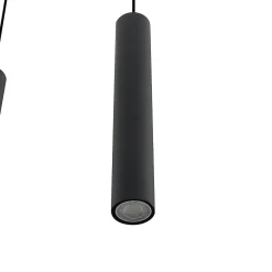 Lindby Sanad riippuvalaisin, 100 cm, 7-lamppuinen, musta, GU10