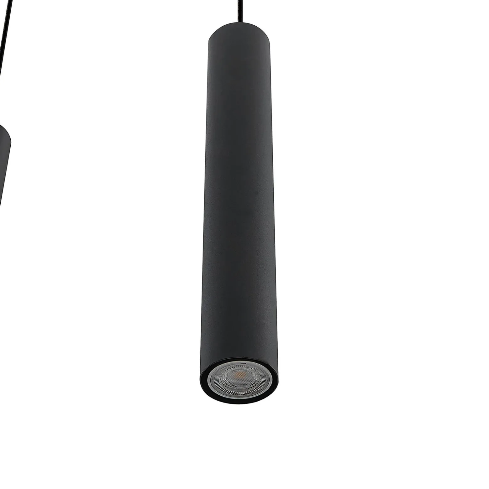 Lindby Sanad riippuvalaisin, 100 cm, 7-lamppuinen, musta, GU10