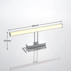Lindby Sanya -LED-peilivalaisin, 60 cm