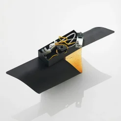 Lindby seinävalaisin Desirio, musta/kulta, 35cm, metallia