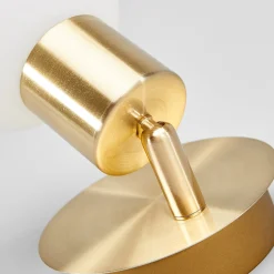 Lindby seinävalaisin Elaina, messinginvärinen, lasi, 14 cm korkea, E14