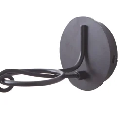 Lindby seinävalaisin Elira, musta, metalli, Ø 10 cm, E27