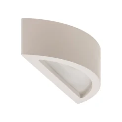 Lindby seinävalaisin Konstantin, leveys 30 cm, valkoinen, kipsi, E14