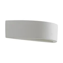 Lindby seinävalaisin Konstantin, leveys 30 cm, valkoinen, kipsi, E14