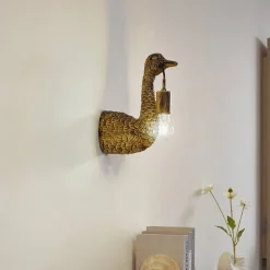 Lindby seinävalaisin Nirvathia, kimppu, messingin värinen, metallia