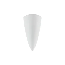 Lindby seinävalaisin Pascali, korkeus 42 cm, valkoinen, kipsi