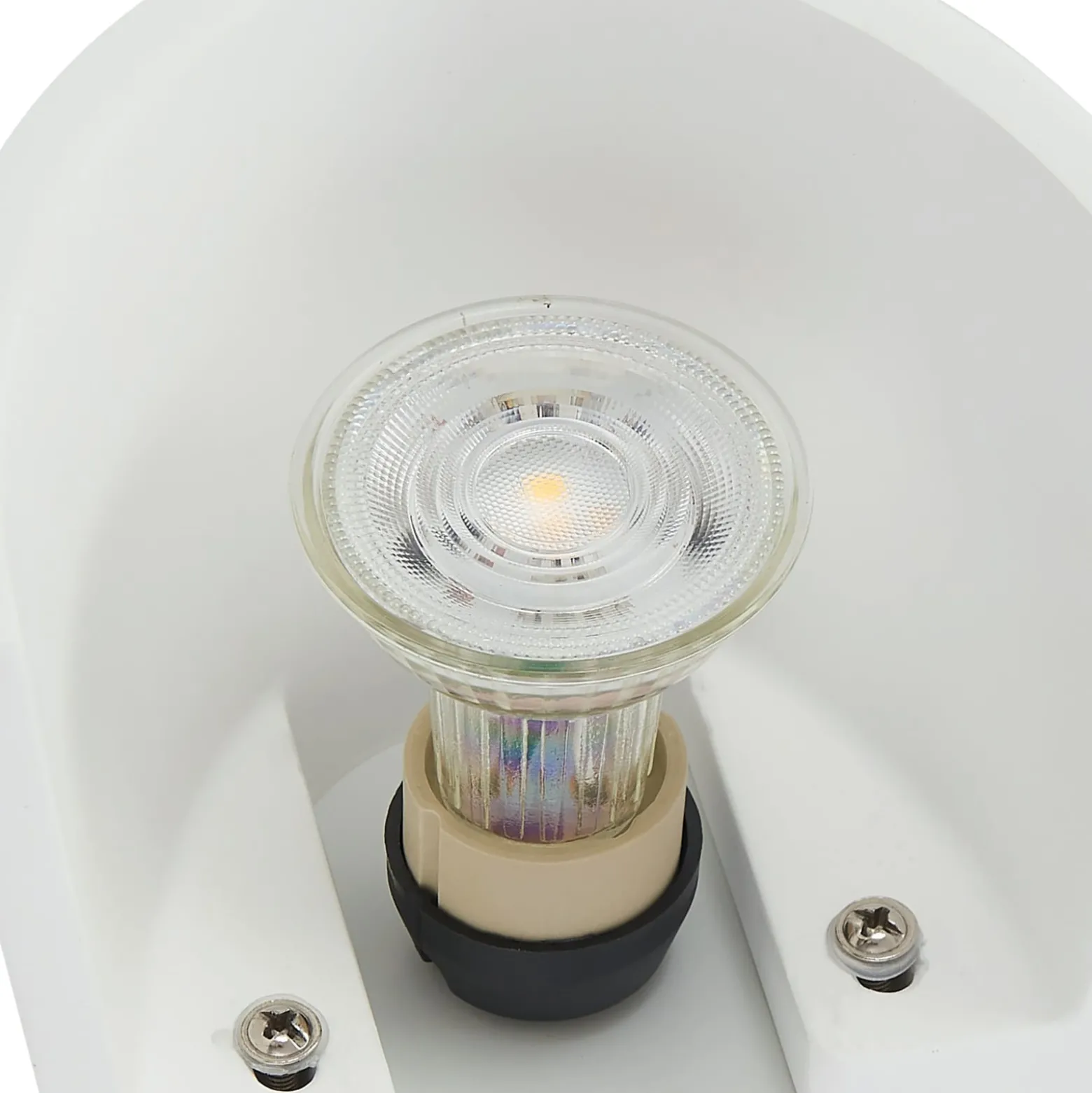 Lindby seinävalaisin Pascali, korkeus 42 cm, valkoinen, kipsi