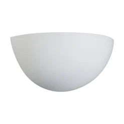 Lindby seinävalaisin Pascali, korkeus 13 cm, valkoinen, kipsi