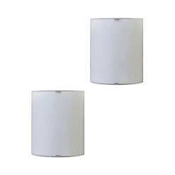 Lindby seinävalaisin Phil, valkoinen, lasin korkeus 21cm, sarja 2 kpl