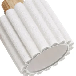 Lindby Shiloh -kattokohdevalo, 5-lamppuinen, luonnonvärinen/beige, puu