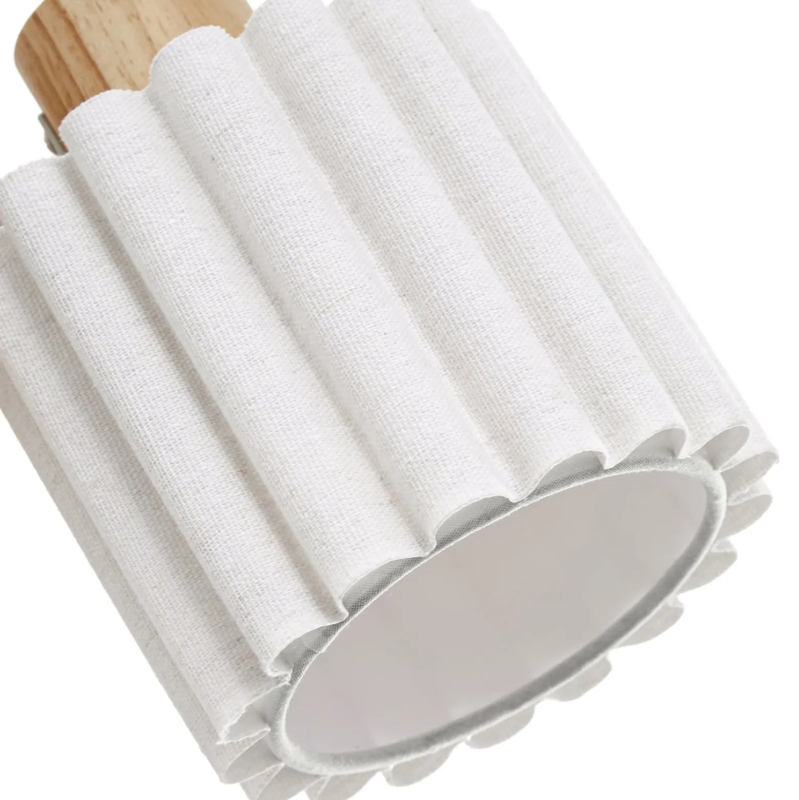 Lindby Shiloh -kattokohdevalo, 5-lamppuinen, luonnonvärinen/beige, puu