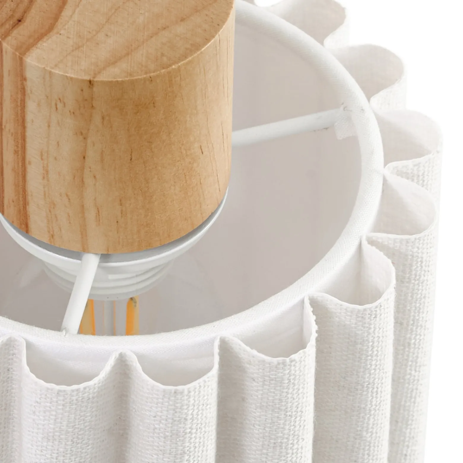 Lindby Shiloh -kattokohdevalo, 5-lamppuinen, luonnonvärinen/beige, puu