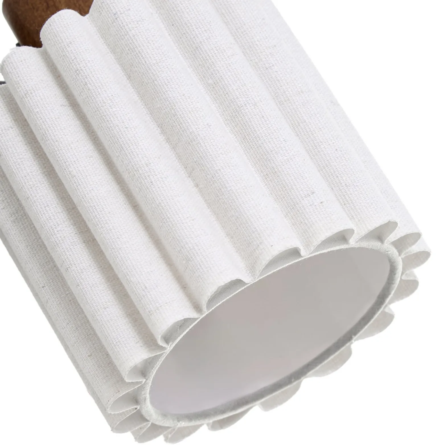 Lindby Shiloh -kattokohdevalo, 5-lamppuinen, pähkinä/beige, puu
