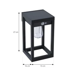 Lindby Smart LED-aurinkoseinävalaisin Enea, anturi, CCT, RGB, Tuya
