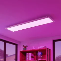 Lindby Smart LED-kattopaneeli Kjetil 120 x 30 cm Tuya RGB CCT