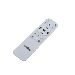 Lindby Smart LED-kattotuuletin Paavo, hopea, hiljainen, Tuya