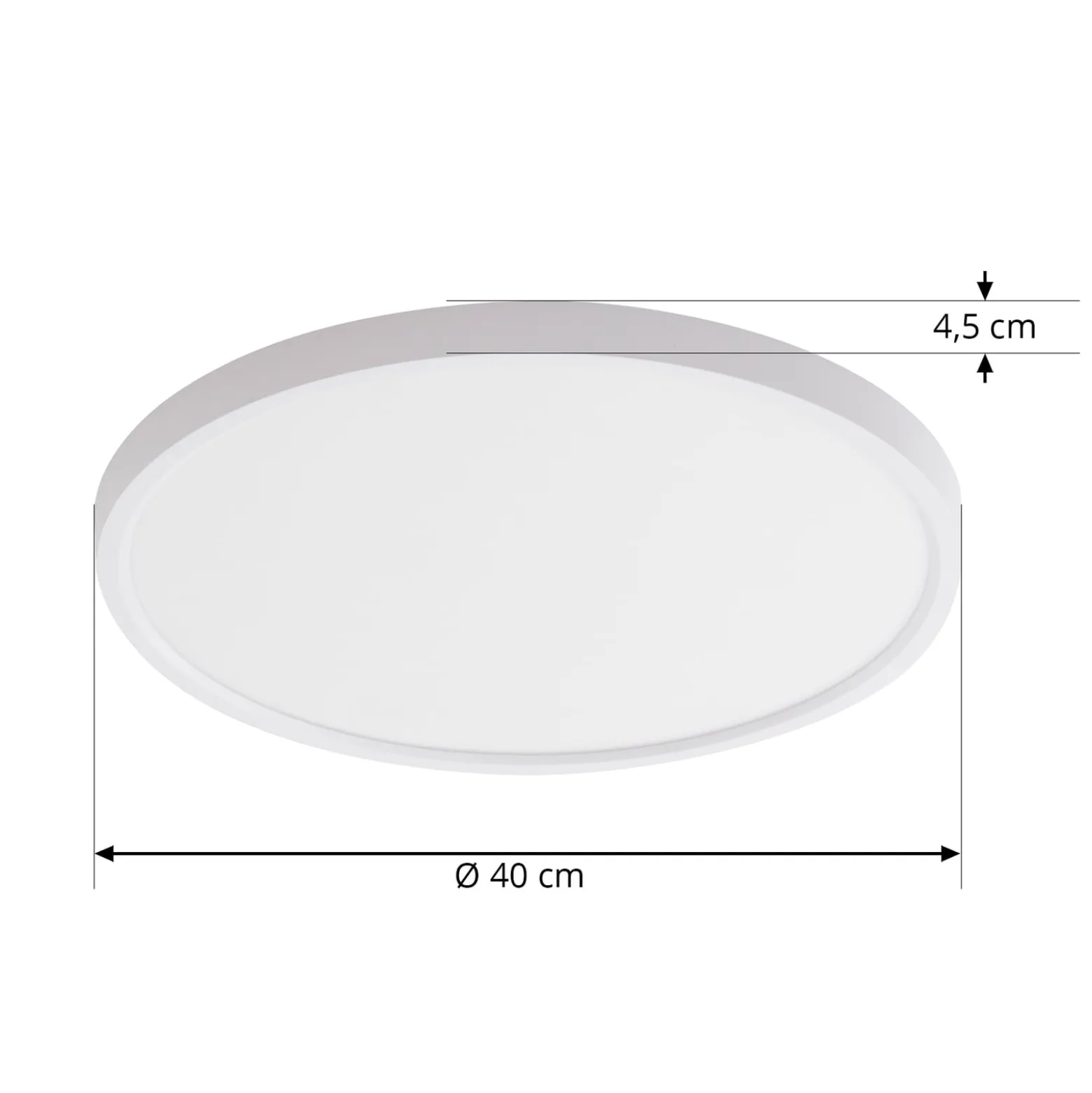 Lindby Smart LED kattovalaisin Denora, valkoinen, RGB, CCT, Tuya