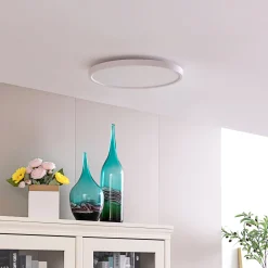 Lindby Smart LED kattovalaisin Denora, valkoinen, RGB, CCT, Tuya