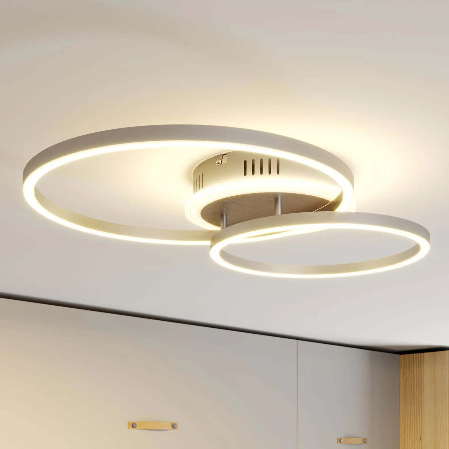 Lindby Smart LED-kattovalaisin Edica, 58 cm, Tuya, CCT
