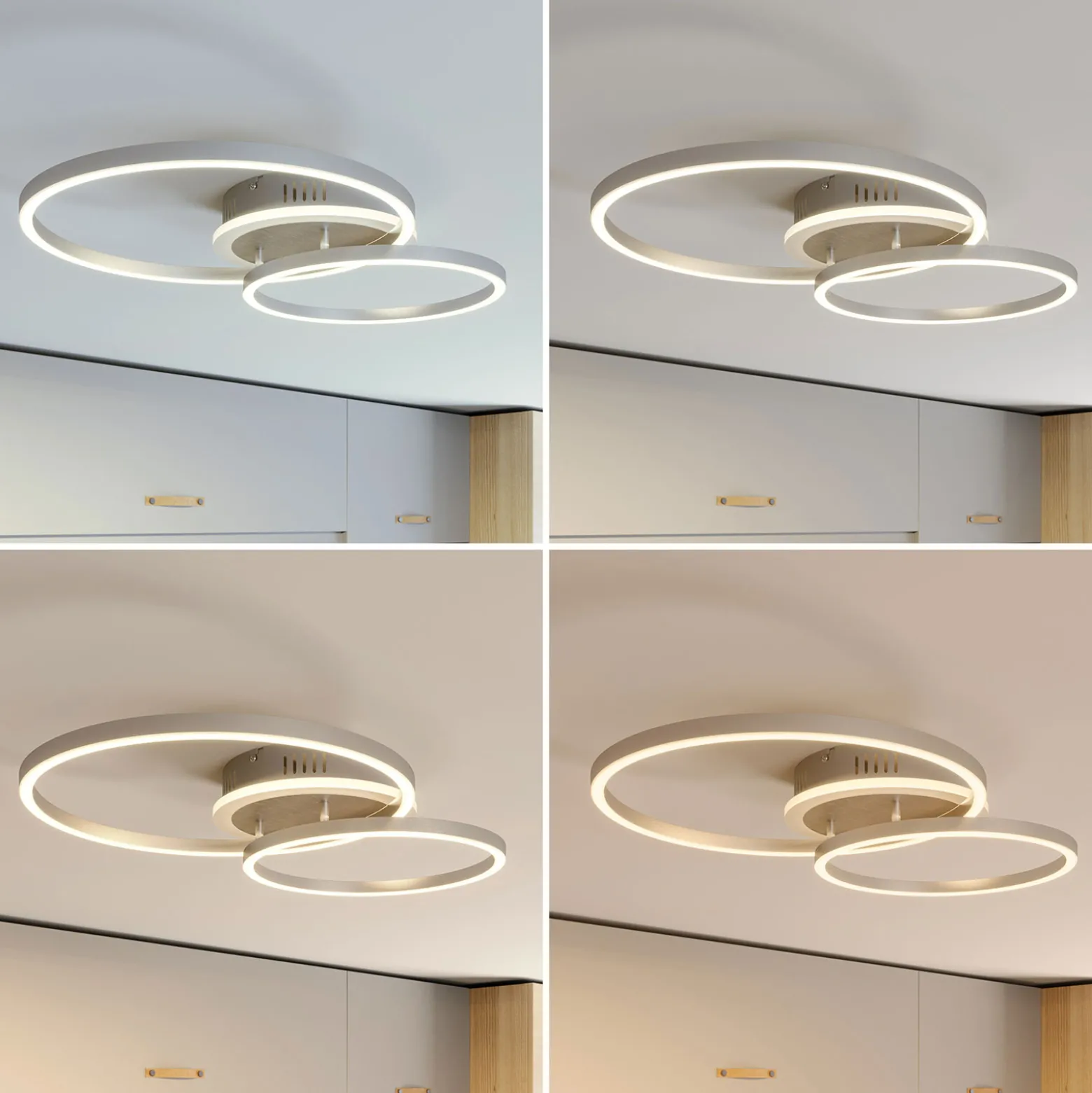 Lindby Smart LED-kattovalaisin Edica, 58 cm, Tuya, CCT