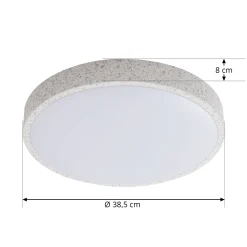 Lindby Smart LED-kattovalaisin Elmor Ø39cm harmaa RGB CCT Tuya Tuya