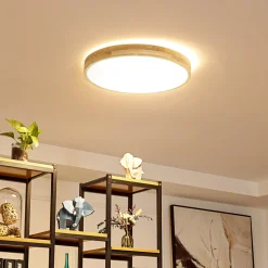 Lindby Smart LED kattovalaisin Innes puu Ø51cm RGB CCT Tuya RGB CCT Tuya