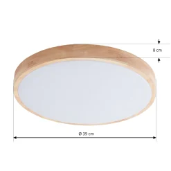 Lindby Smart LED kattovalaisin Innes puu Ø39cm RGB CCT Tuya RGB CCT Tuya