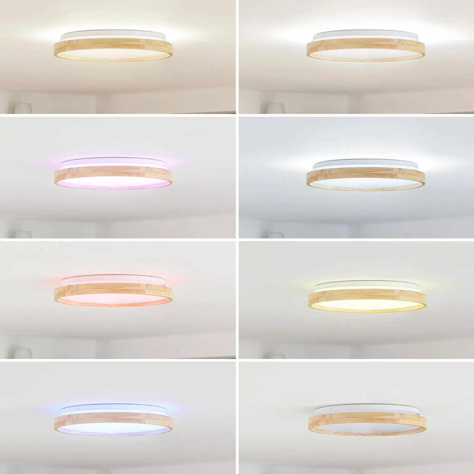 Lindby Smart LED kattovalaisin Mirren puu Ø39.5cm CCT Tuya CCT Tuya