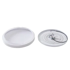 Lindby Smart LED kattovalaisin Mirren, valkoinen, metalli, CCT, Tuya
