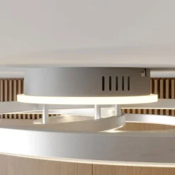 Lindby Smart LED-kattovalaisin Tula, kaukosäädin, Tuya CCT