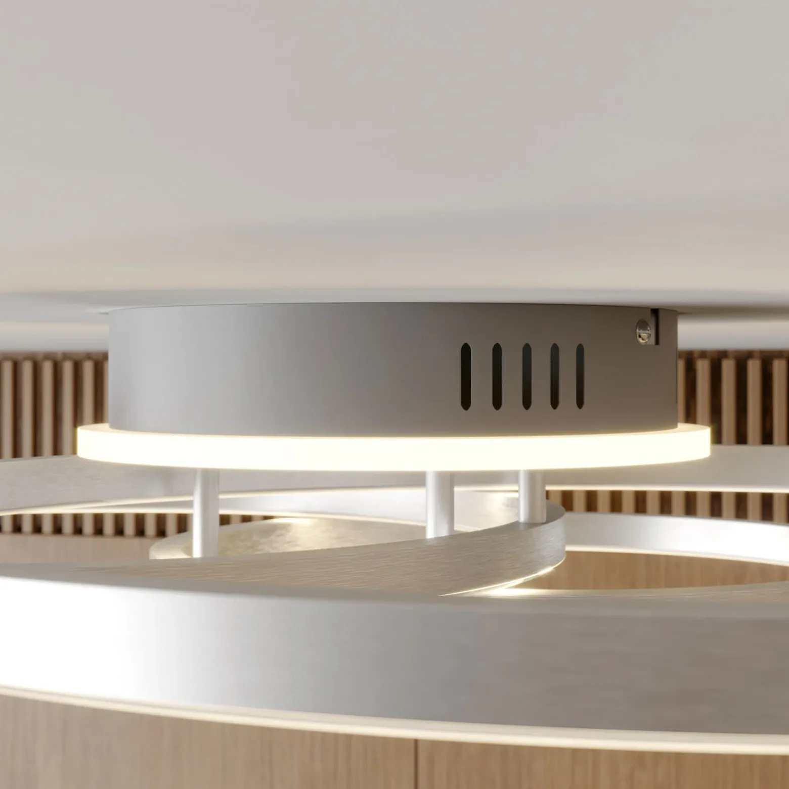 Lindby Smart LED-kattovalaisin Tula, kaukosäädin, Tuya CCT