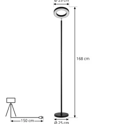 Lindby Smart LED-lattiavalo Cilian, RGBW, CCT, ZigBee, Hue