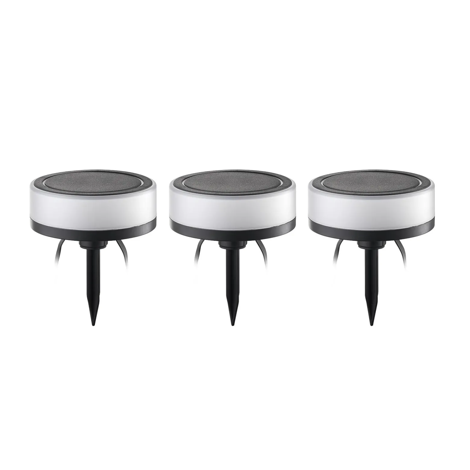 Lindby Smart LED maapiikkivalo Kyren, CCT, RGB, Tuya, 3 kpl