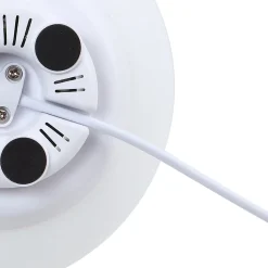 Lindby Smart LED-pöytävalaisin Cosmia, valkoinen, lasi, Tuya