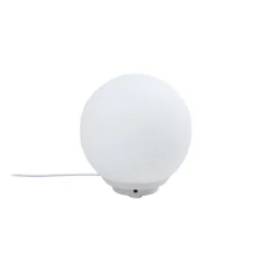 Lindby Smart LED-pöytävalaisin Cosmia, valkoinen, lasi, Tuya