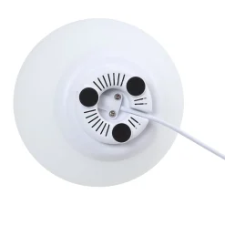 Lindby Smart LED-pöytävalaisin Cosmia, valkoinen, lasi, Tuya