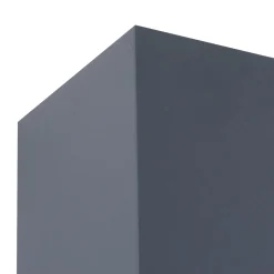 Lindby Smart LED-ulkoseinälamppu Dara, harmaa, kulmikas, CCT RGB, Tuya