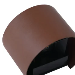 Lindby Smart LED-ulkoseinälamppu Dara, ruostumaton teräs, pyöreä, CCT RGB, Tuya