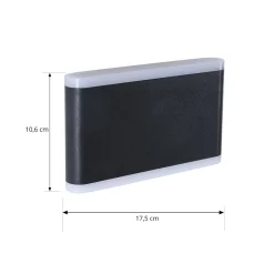 Lindby Smart LED-ulkoseinävalaisin Elvi, CCT, RGB, Tuya, IP54