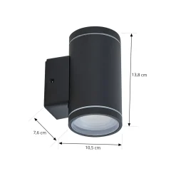 Lindby Smart LED-ulkoseinävalaisin Valtin CCT RGB Tuya IP54