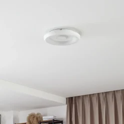 Lindby Smart Lynden LED-kattovalaisin, Ø 38cm, valkoinen, RGB, Tuya